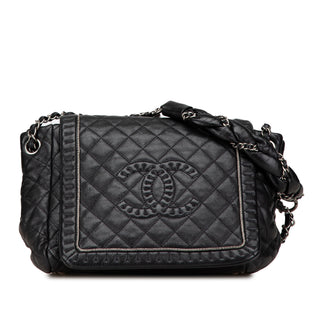 Small Quilted Calfskin Istanbul Accordion Flap