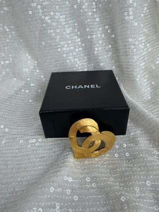 Vintage Chanel Heart Brooch