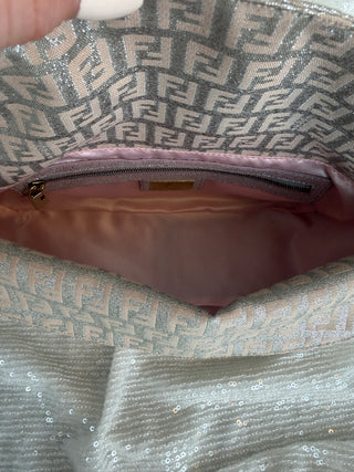 Vintage Fendi Metallic Shimmer Baguette Bag