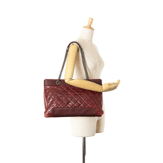 Quilted Aged Calfskin East West Tote