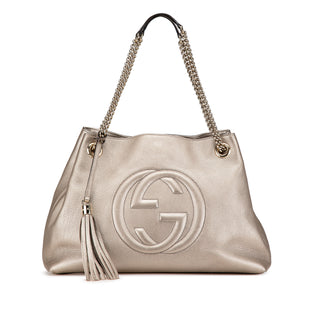 Medium Leather Soho Chain Tote