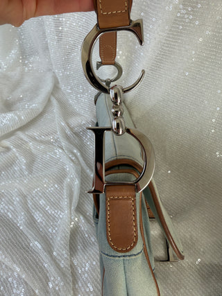Vintage Dior Denim Saddle Bag