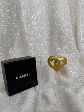 Vintage Chanel Heart Brooch