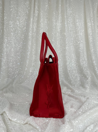Vintage YSL Red Monogram Mini Tote