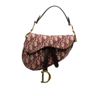 Mini Oblique Canvas Saddle Bag