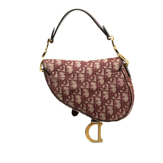 Mini Oblique Canvas Saddle Bag