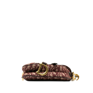 Mini Oblique Canvas Saddle Bag