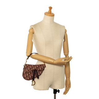 Mini Oblique Canvas Saddle Bag