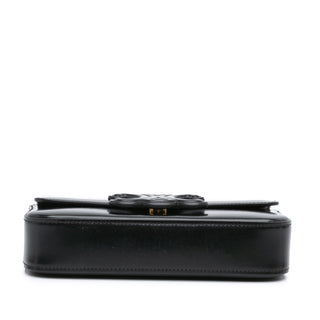 Shiny Calfskin Triomphe Claude Chain Shoulder Bag