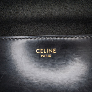 Shiny Calfskin Triomphe Claude Chain Shoulder Bag