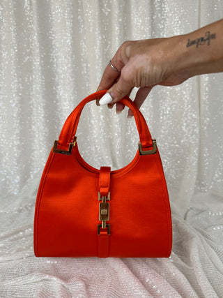 Vintage Gucci Satin Mini Top Handle Bag