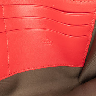 Leather Peony Pearly Wallet on Chain