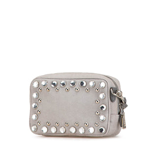 Mini Denim Studded Embellished Camera Crossbody