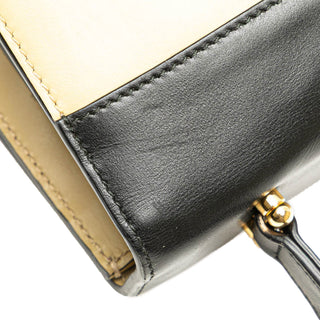 Small Bicolor Leather Zumi Flap Crossbody