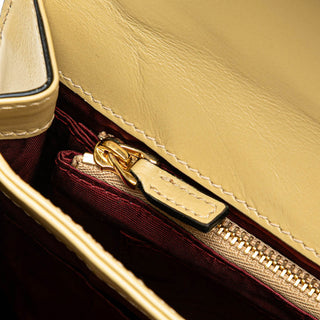 Small Bicolor Leather Zumi Flap Crossbody