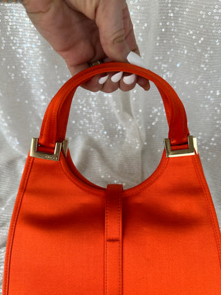 Vintage Gucci Satin Mini Top Handle Bag