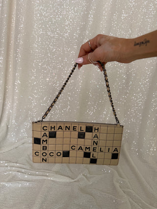 Vintage Chanel Crossword Pochette