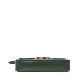 Shiny Calfskin Triomphe Claude Shoulder Bag