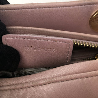 Medium Pearlescent Lambskin Cannage Lady Dior