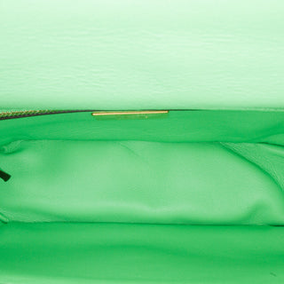 Zucca Embossed Leather Chain Midi Baguette