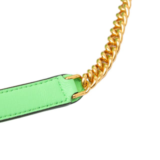 Zucca Embossed Leather Chain Midi Baguette