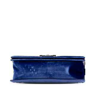 Medium Quilted Velvet Boy Flap