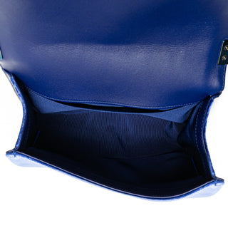 Medium Quilted Velvet Boy Flap