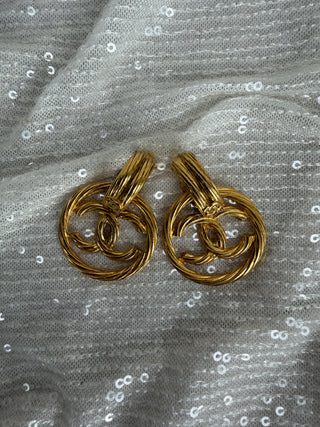 Vintage Chanel Hoop Earrings