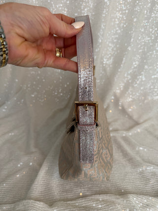 Vintage Fendi Metallic Shimmer Baguette Bag