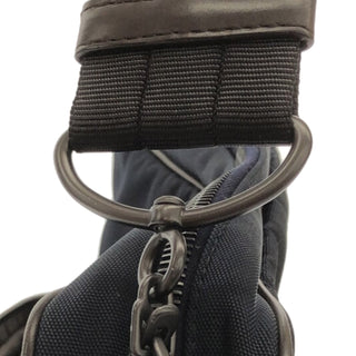 Intrecciato Leather and Canvas Crossbody