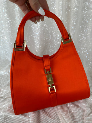 Vintage Gucci Satin Mini Top Handle Bag