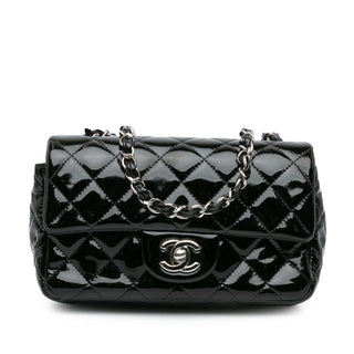 Mini Rectangular Classic Patent Single Flap