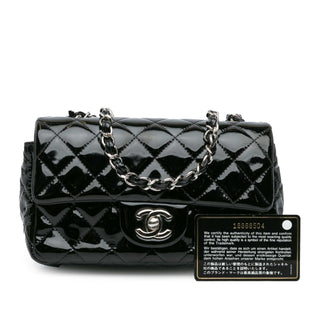 Mini Rectangular Classic Patent Single Flap