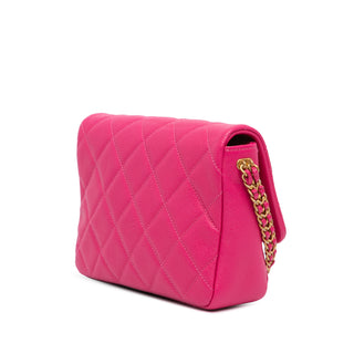 Small Quilted Caviar Chain Melody Flap