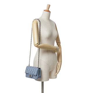 Mini Square Classic Lambskin Single Flap