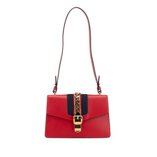 Small Leather Sylvie Satchel