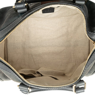 Suede Web Satchel