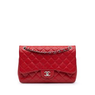 Jumbo Classic Caviar Double Flap