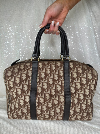 Vintage Dior Brown Boston Bag
