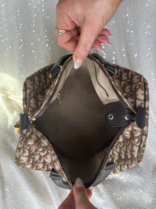Vintage Dior Brown Boston Bag