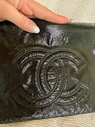 Vintage Chanel Rock and Chain Patent Vinyl Shoulder Bag