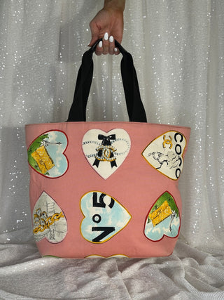 Vintage Chanel Hearts Coco Tote