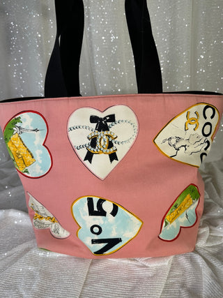 Vintage Chanel Hearts Coco Tote