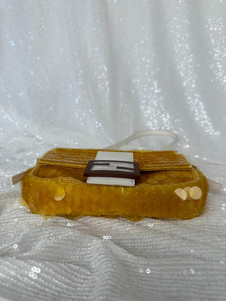 Fendi Satin Sequin 1997 Re-Edition Baguette