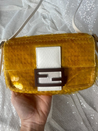 Fendi Satin Sequin 1997 Re-Edition Baguette