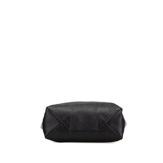Bicolor Leather Vertical Cabas Tote