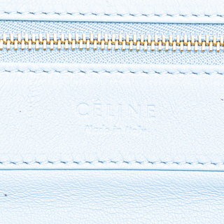 Bicolor Leather Vertical Cabas Tote