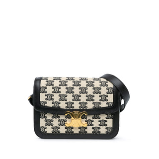 Embroidered Canvas Triomphe Crossbody