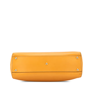 Medium Leather Peekaboo Satchel
