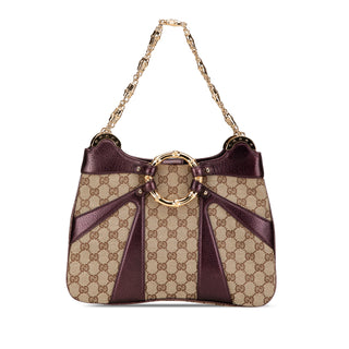 GG Canvas Bamboo Ring Chain Shoulder Bag